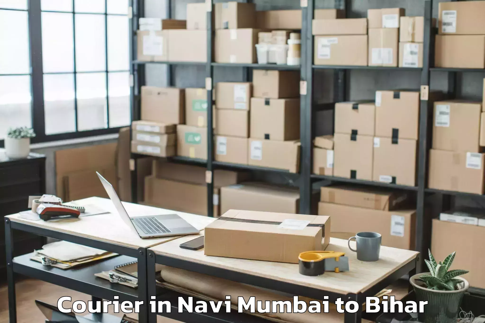 Quality Navi Mumbai to Teghra Courier